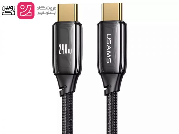 کابل شارژ فوق سریع type-c to type-c برند USAMS مدل US-SJ580