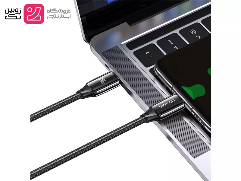 کابل شارژ فوق سریع type-c to type-c برند USAMS مدل US-SJ580