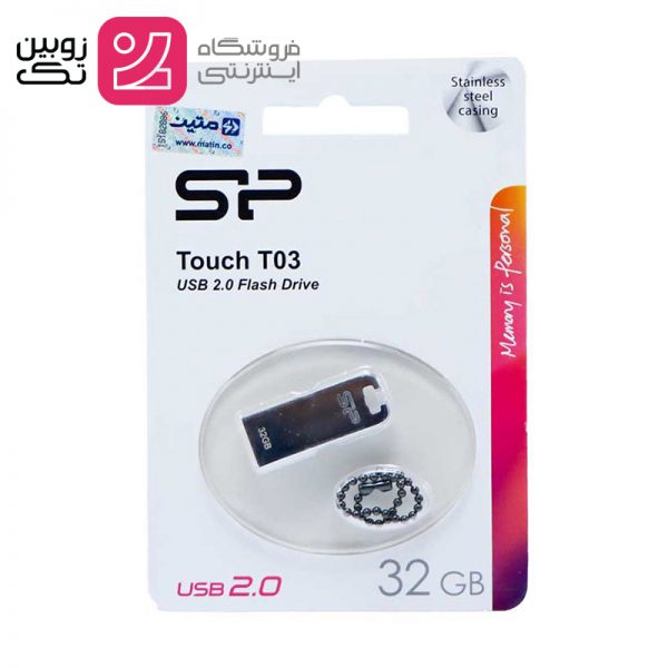 فلش مموری 32GB برند SILICONPOWER مدل Touch T03