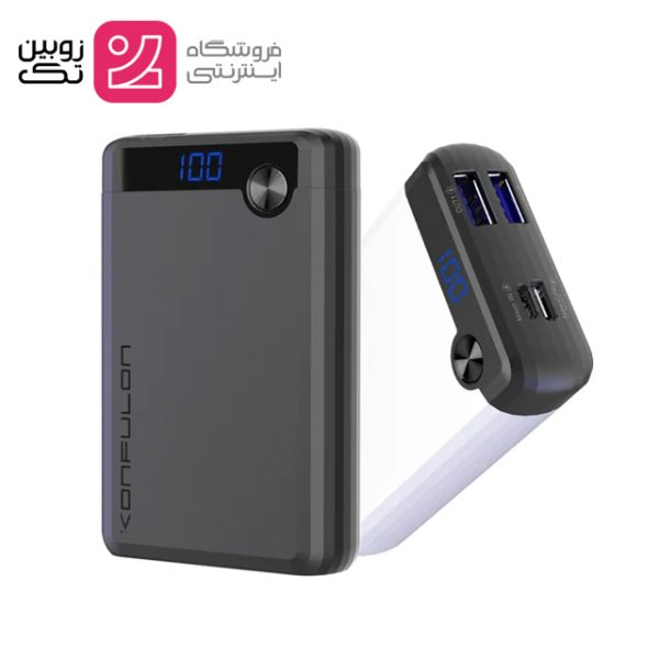 پاور بانک 10000 خروجی PD 18 w برند konfulon مدل Q11